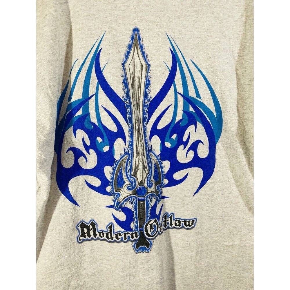 Modern Outlaw Apparel T Shirt Mens Sz Lg Autographed Mitch King Drag Racing